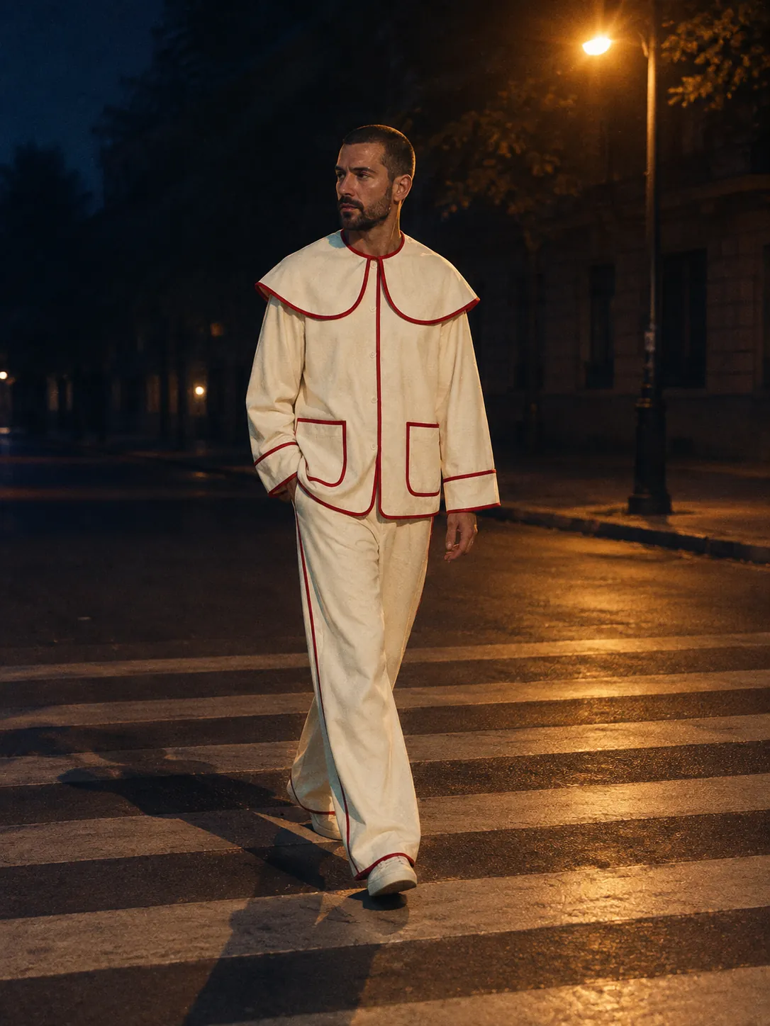 Cape Collar Set worn or in use