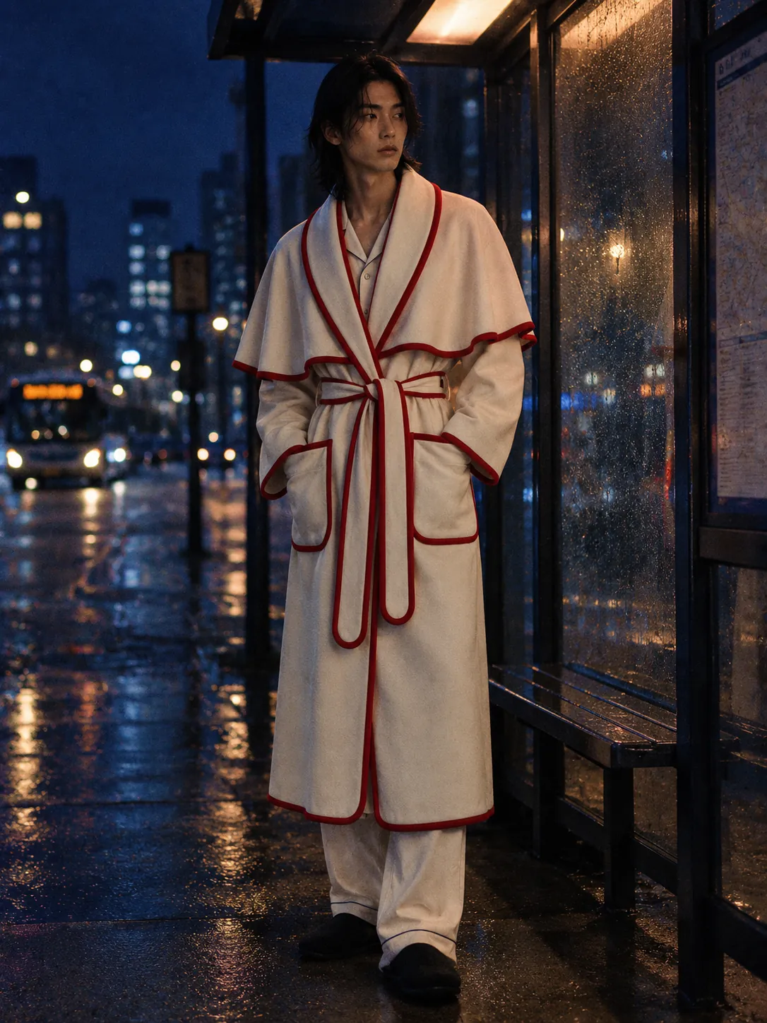 Cape Robe worn or in use