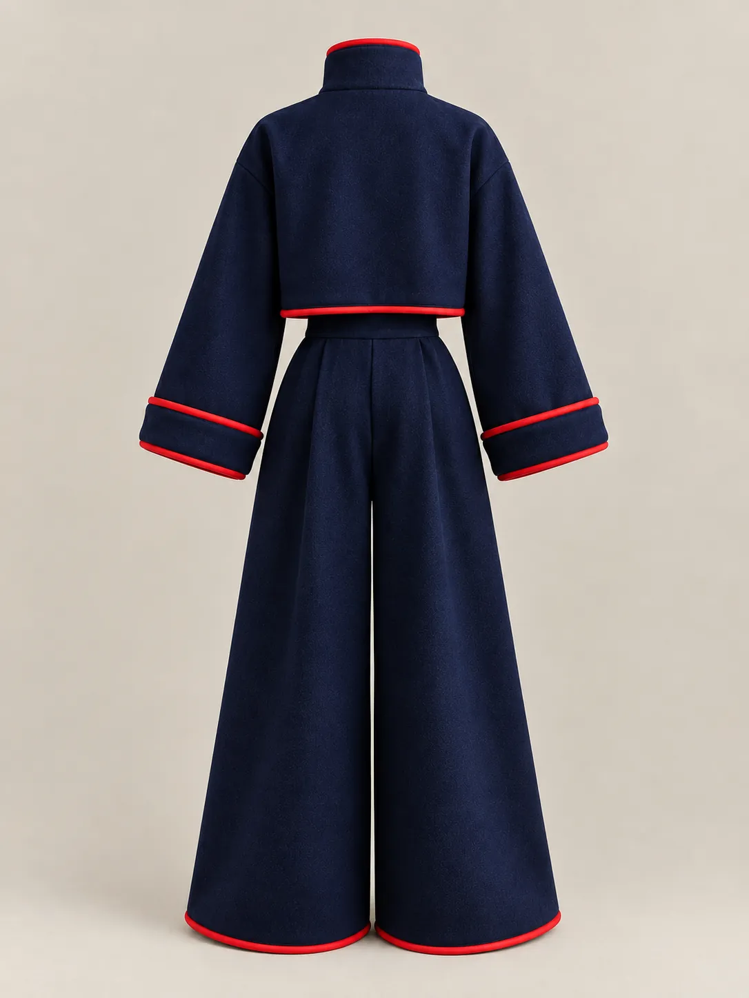 Cropped Jacket Set, back or side view