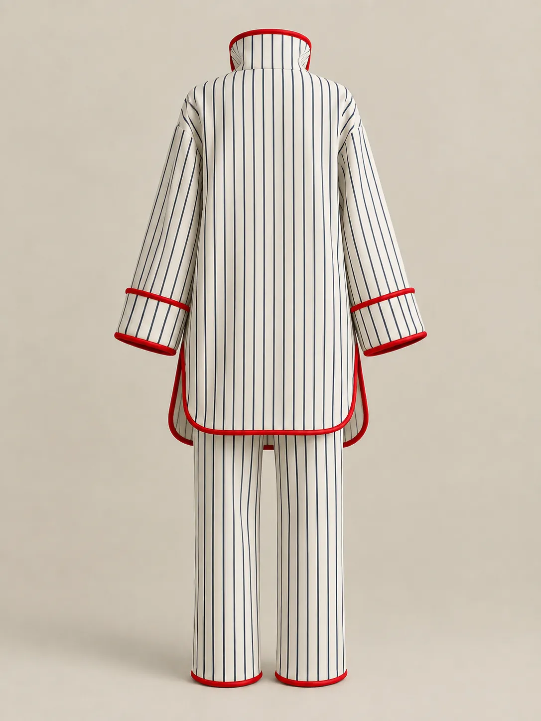 Longline Nightshirt Set, back or side view