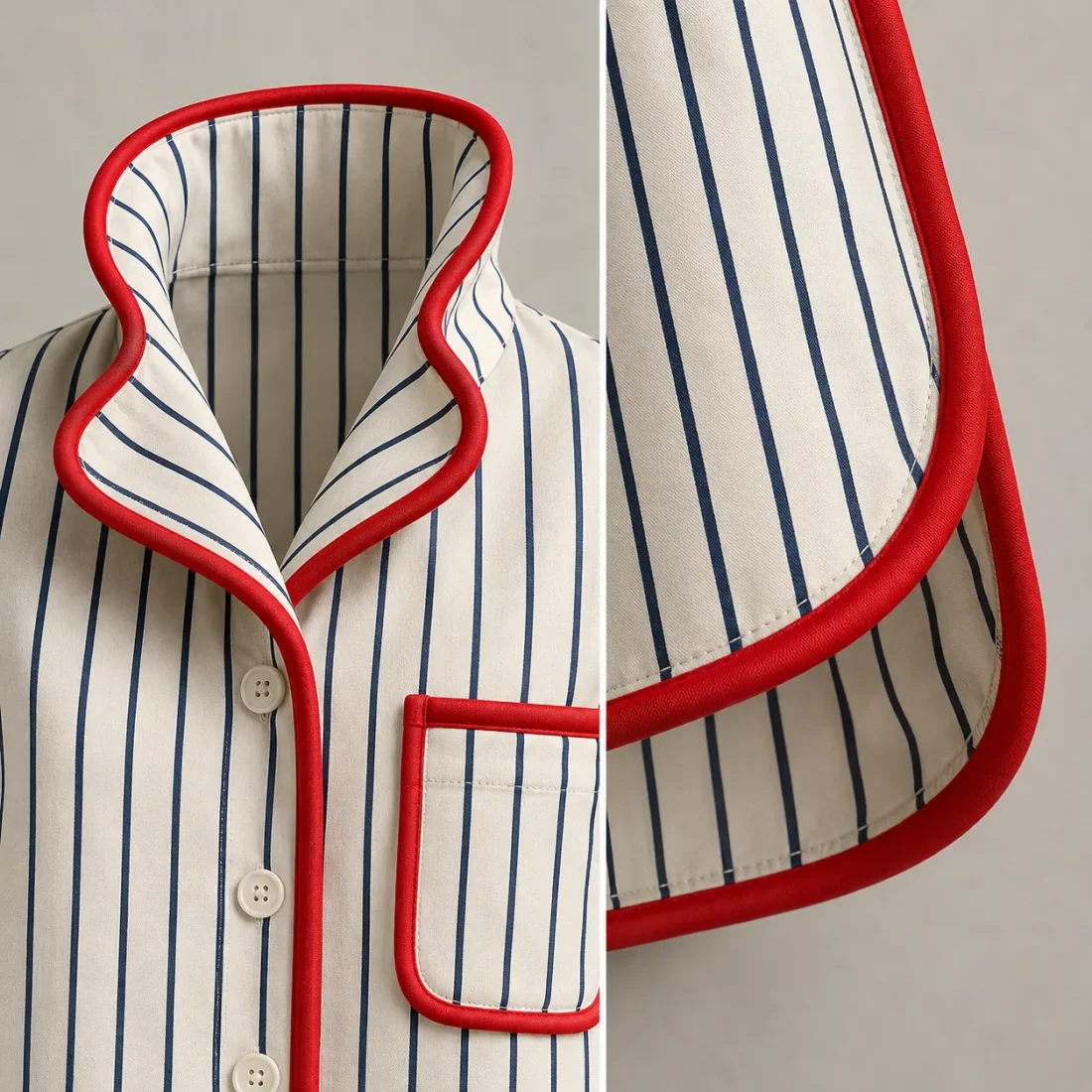 Longline Nightshirt Set close up