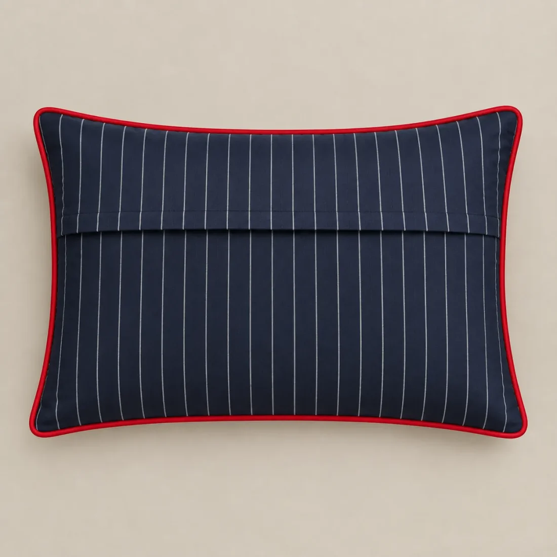 Pinstripe Pillowcase Pair, back or side view
