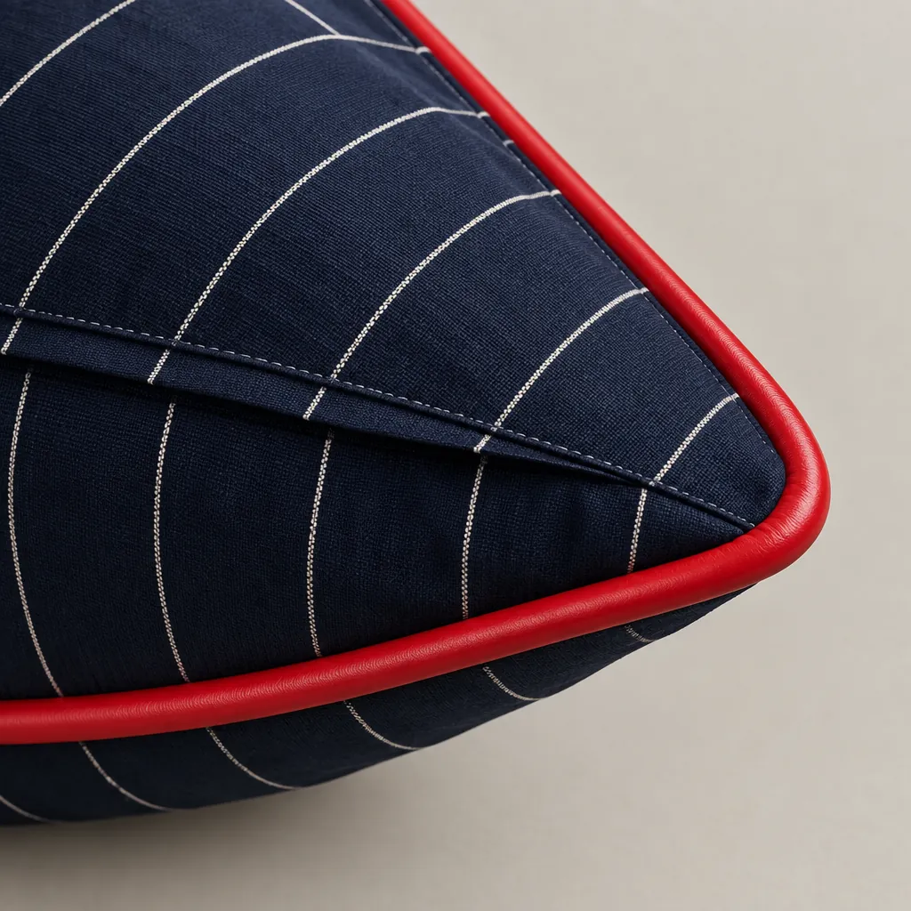 Pinstripe Pillowcase Pair close up