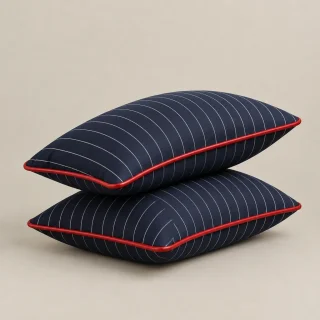 Pinstripe Pillowcase Pair, front view