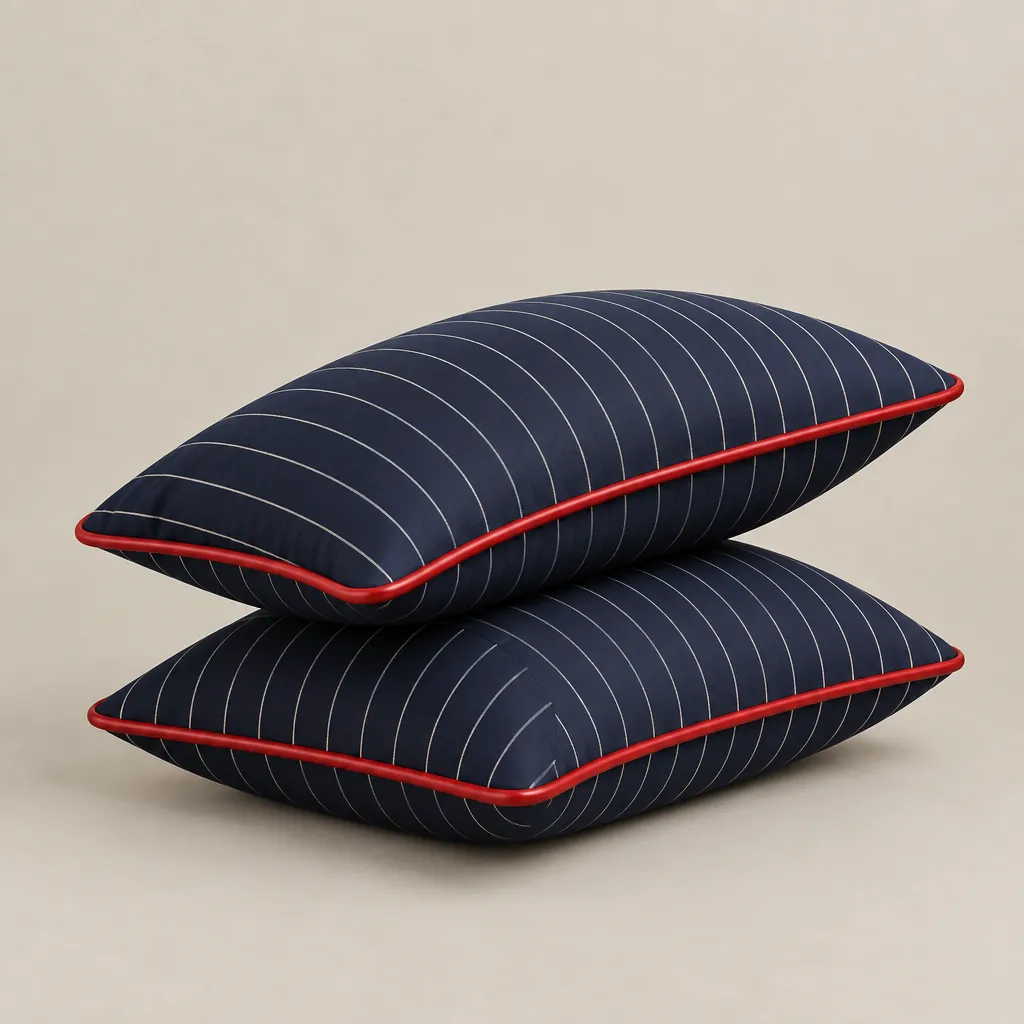 Pinstripe Pillowcase Pair, front view