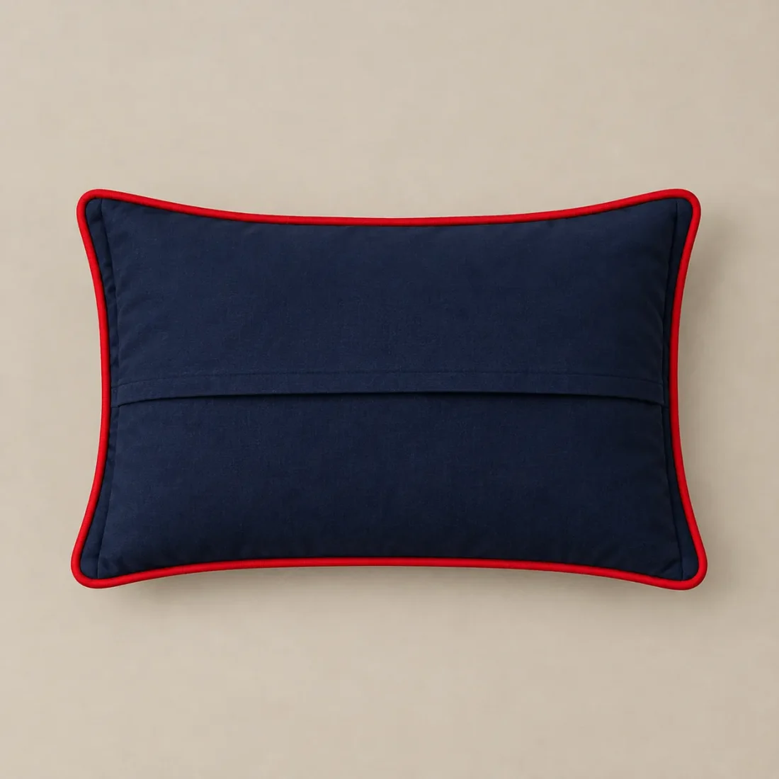 Piped Flange Pillowcase Pair, back or side view