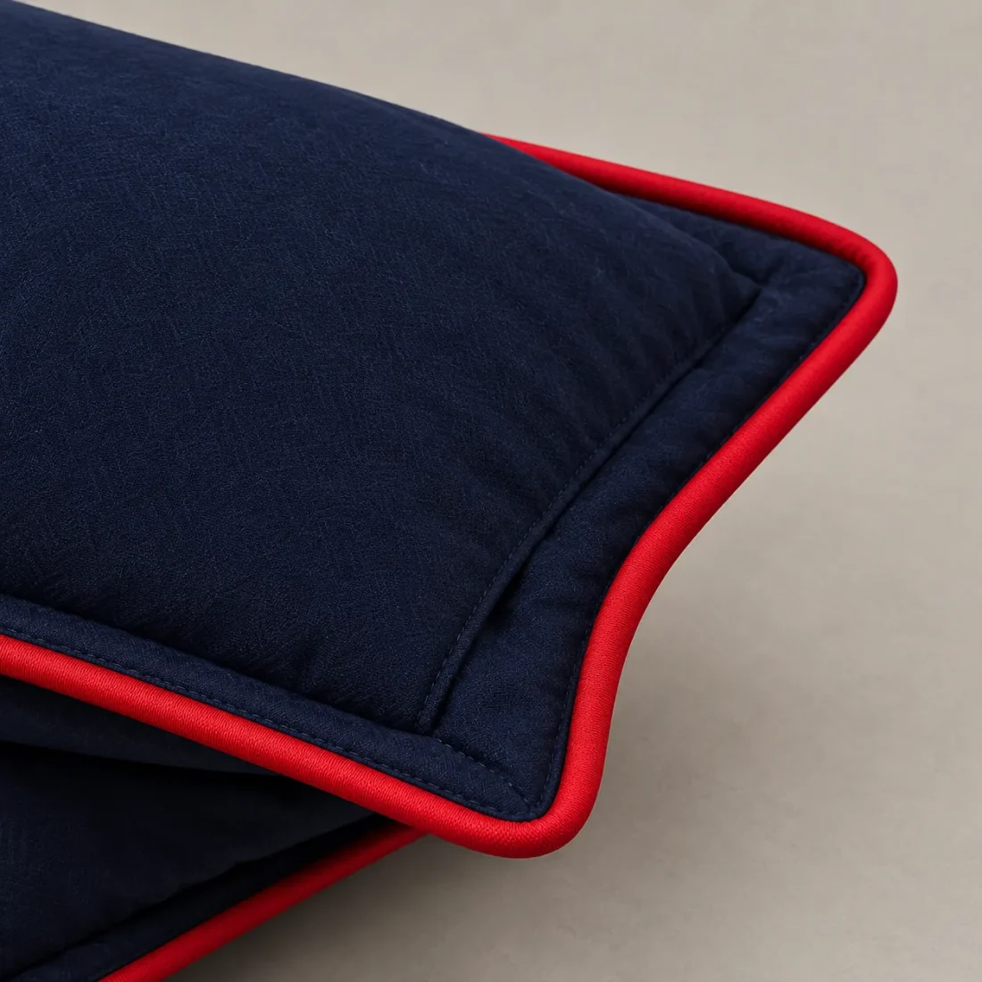 Piped Flange Pillowcase Pair close up