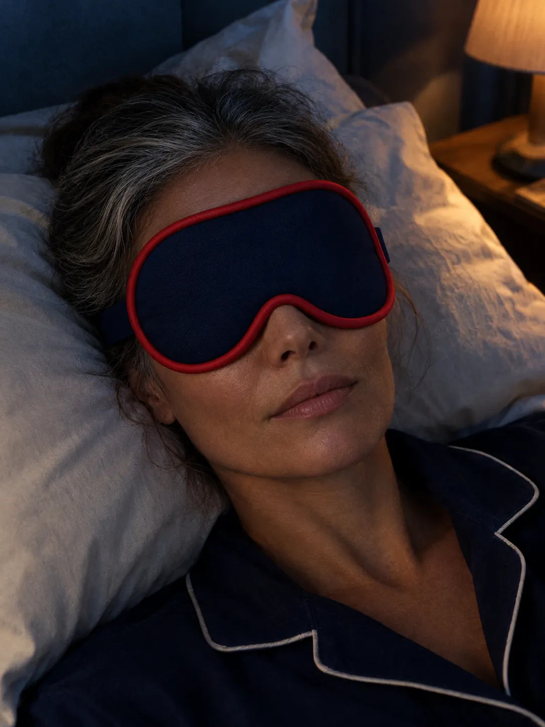 Raised Rim Eye Mask worn or in use