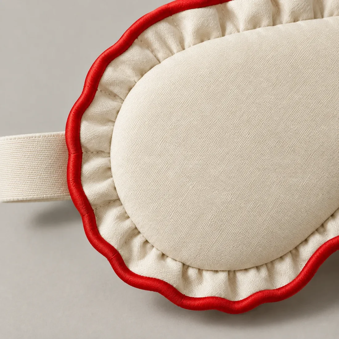 Ruffle Edge Eye Mask close up