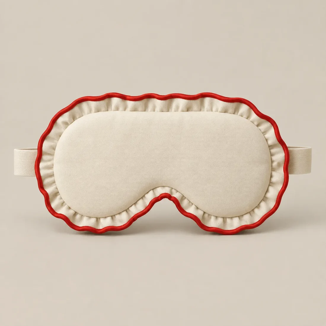 Ruffle Edge Eye Mask, front view