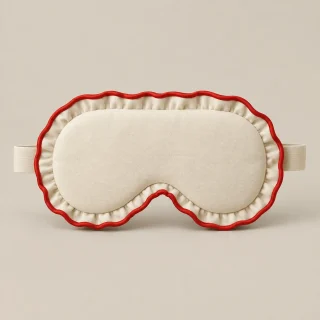 Ruffle Edge Eye Mask, front view