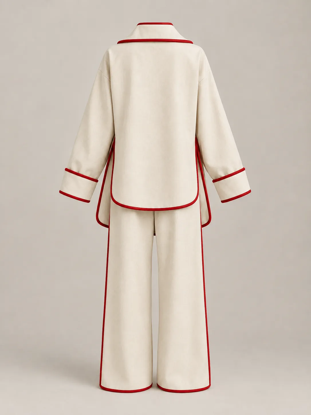 Split Hem Set, back or side view