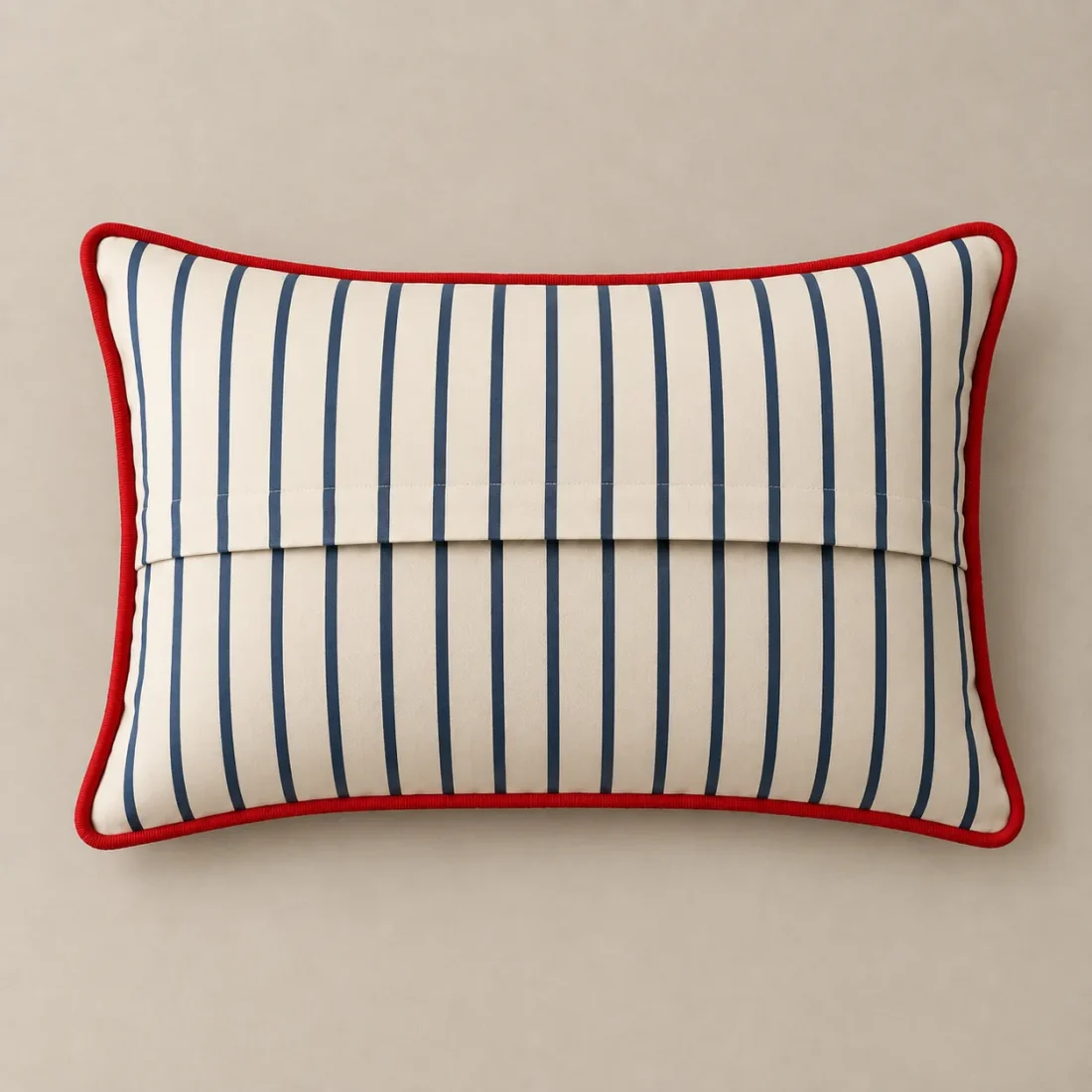 Stripe Pillowcase Pair, back or side view