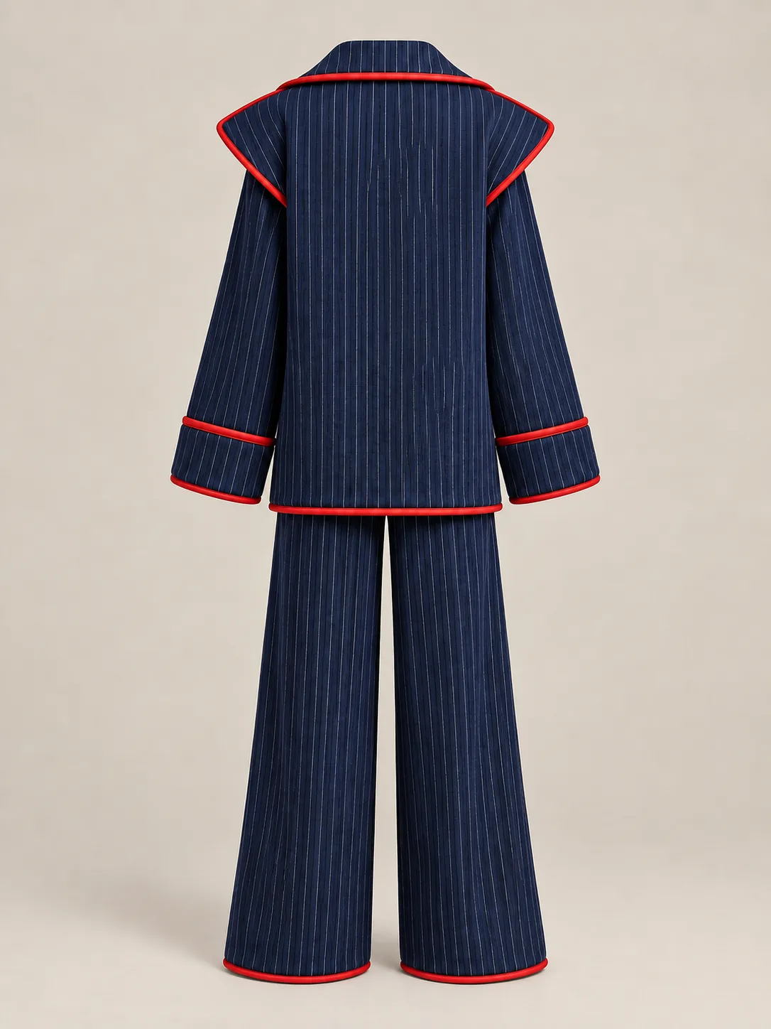 Winged Lapel Set, back or side view