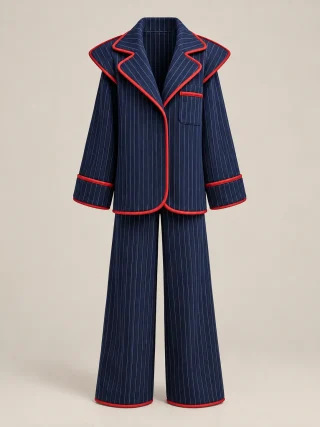 Winged Lapel Set, front view