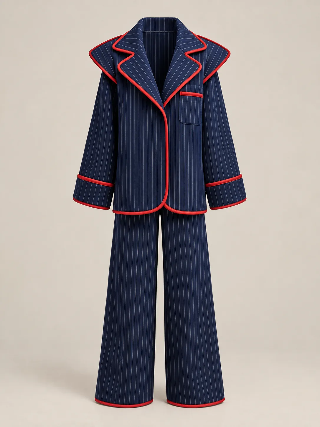 Winged Lapel Set, front view