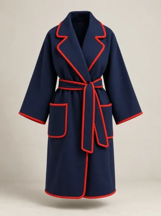 Wrap Coat Robe, front view