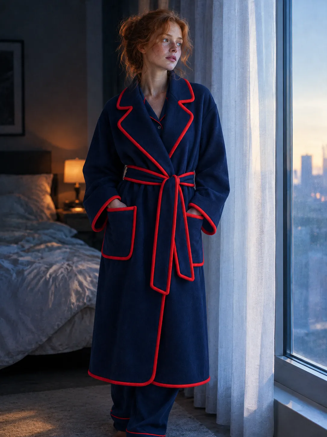 Wrap Coat Robe worn or in use